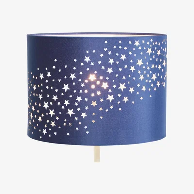 The Range CGC STARDUST Navy Blue Star Easy Fit Lamp Shade - navy