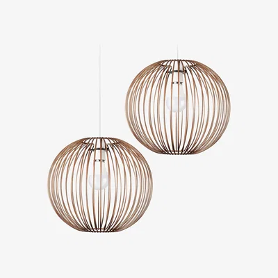The Range Faraday Pair of Copper Ceiling Pendant Shade - Copper