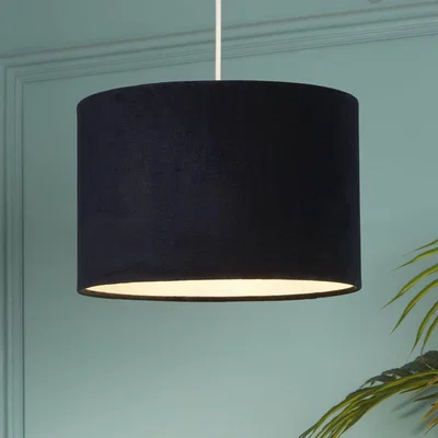The Range Tyrell Small Navy Velvet Shade - Navy