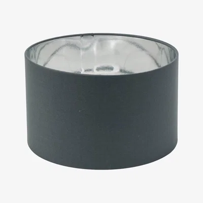 The Range Reni Fabric Ceiling Lamp Shade Metallic Inner - Charcoal