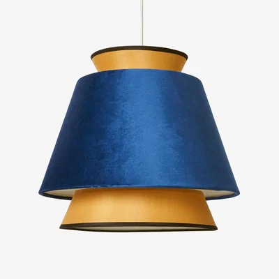 The Range Mitsy Navy and Ochre Easy to Fit Shade - Blue