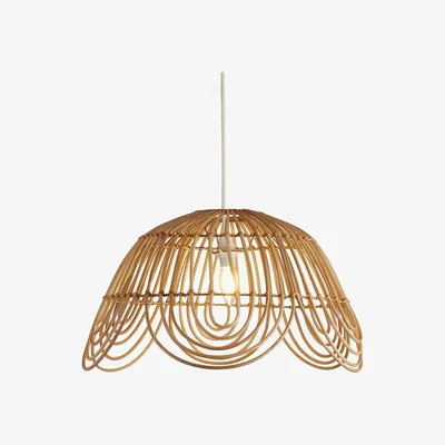 The Range Bamboo Scallop Edge Shade  - Neutral