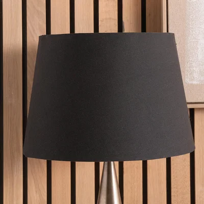 The Range 40cm Tapered Poly Cotton Lamp shade for Table Lamp and Floor Lamp - Black