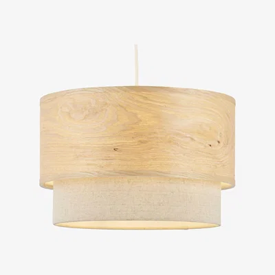 The Range Veneer and Linen Ceiling Shade  - Brown