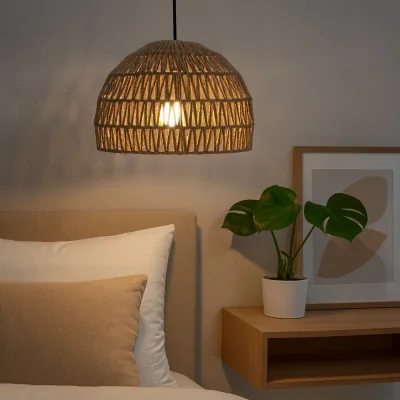 The Range 28cm Handwoven Jute Rope Easy-Fit Pendant Lampshade Natural Ceiling Light Shade - Brown