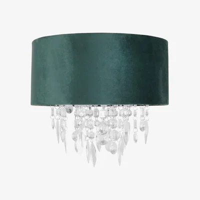 The Range Emerald Green Velvet Droplet Shade