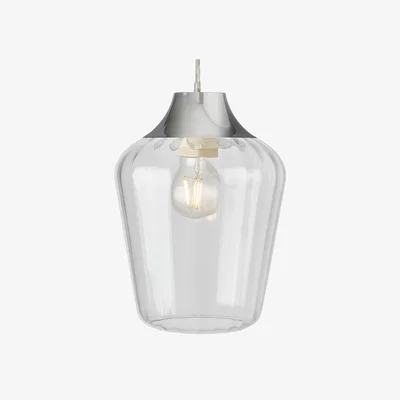 The Range Alia Glass Easy to Fit Shade - Chrome
