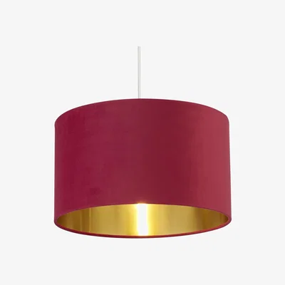 The Range Willow Burgundy Velvet Shade - Burgundy