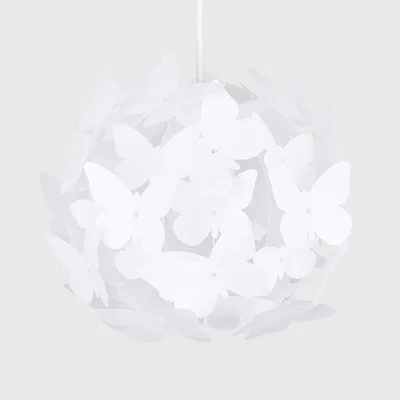The Range Modern White Globe Design Butterfly Ceiling Pendant Light Shade - White