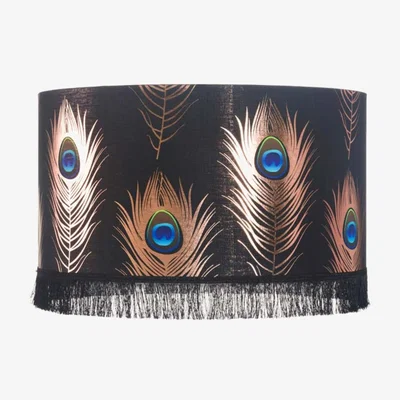 Rockett St George Mind The Gap Peacock Feather Lamp Shade - Small