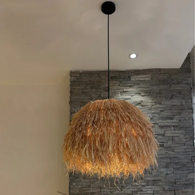 The Range CGC Raffia Grass Pendant Lampshade  - Natural