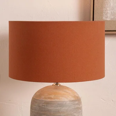 The Range 45cm Table Lampshade Drum Floor Lamp Shade - Orange
