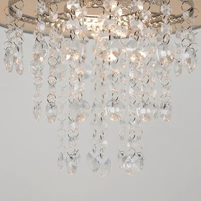 The Range Acrylic Jewel Effect Droplet Grey Ceiling Pendant Light Shade - Grey