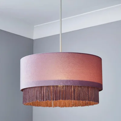 The Range Tess Fringed Easy to Fit Shade - Lilac