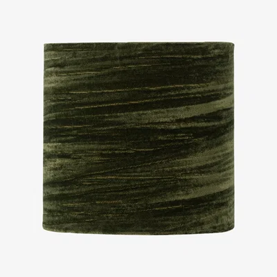 The Range Green Crushed Velvet 15.5cm Table Lamp Shade - Dark Green