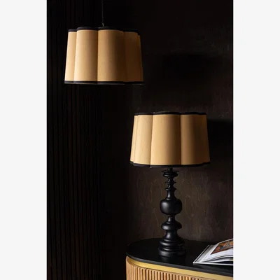 Rockett St George Gold Scalloped Easyfit Lampshade