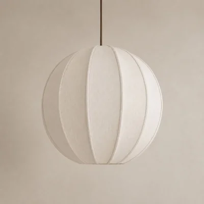 The Range CGC Anica Stretched Oatmeal Linen Lampshade Ø35 x H32 cm - Oatmeal