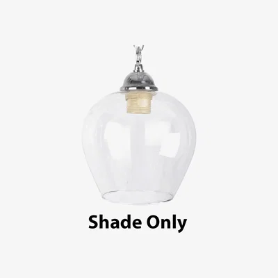 The Range Classic Style Clear Glass Bell Dome Ceiling Lamp Pendant Light Shade - Clear