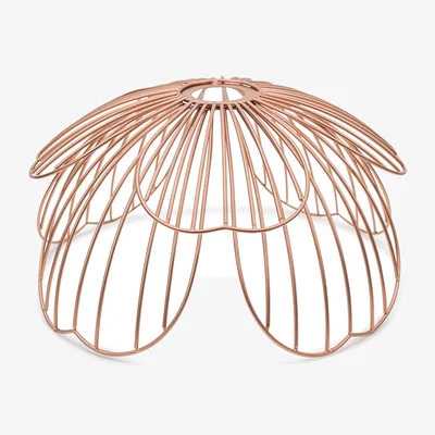 The Range Rose Pink Metal Flower Non Electric Pendant Shade - Pink