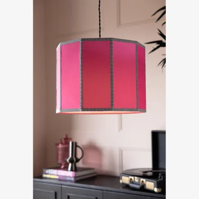 Rockett St George Beautiful Pink Linen Lampshade