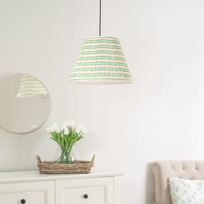The Range Riza Tapered Fabric Pleated Easy Fit Large Lamp Shade - Pink