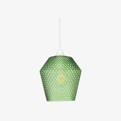 The Range Porter Green Textured Glass Easy Fit Pendant Shade - Green