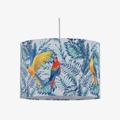 The Range Parrot Easy Fit Fabric Pendant Shade - Parrot Velvet Digital Print