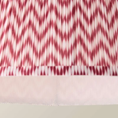 The Range Saffira Large Pleated Chevron Taper Shade - Pink / No - Pink