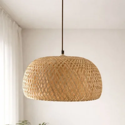 The Range CGC Bronte Bamboo Easy Fit Hand Made Lampshade - Natural Bamboo