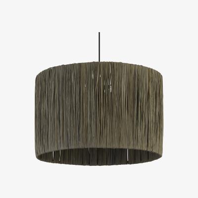 The Range Dark Grey Raffia Shade  - Grey