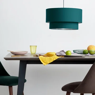 The Range CGC KIMBER Teal and White Inner Two Tier Ceiling Shade - teal