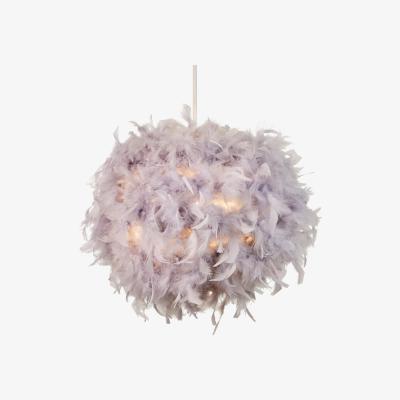 The Range Glow Feather Easy-Fit Light Shade - Grey