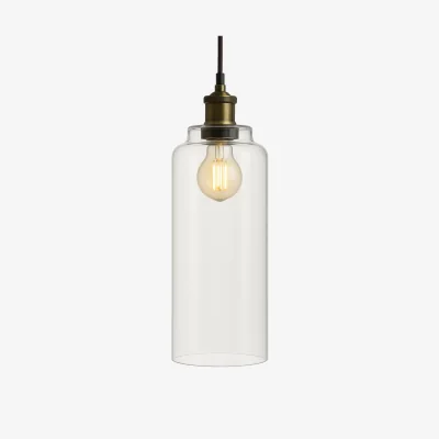 The Range CGC MARGOT Clear Glass Cylinder Lampshade - Clear
