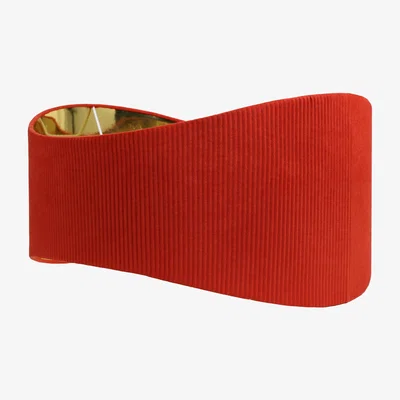 The Range Rustic Metallic Lined Shade - Orange
