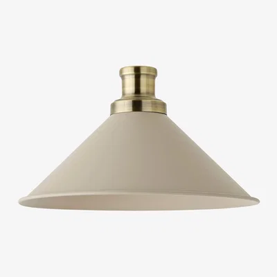The Range Morgan Tapered Metal Rolled Edge Pendant Shade - Blush Pink / Yes - Beige / Yes