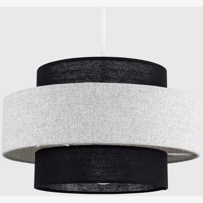 The Range Weaver Pair of Grey Ceiling Pendant Shade - Grey