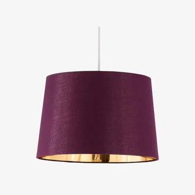 The Range Zoey Burgundy With Gold Inner 28cm Easy Fit Pendant Or Lamp Shade - Burgundy