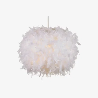 The Range Glow Large Feather Easy-Fit Shade - White