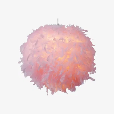 The Range Feather Light Shade - Pink / 25cm