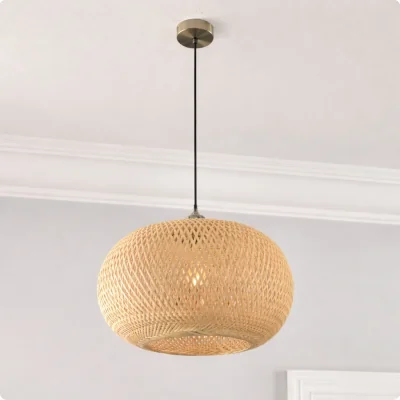 The Range CGC Arden Bamboo Easy Fit Hand Made Lampshade - Bamboo