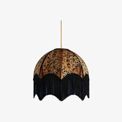 Rockett St George Savannah Velvet Lamp Shade - Medium - Gold Lining