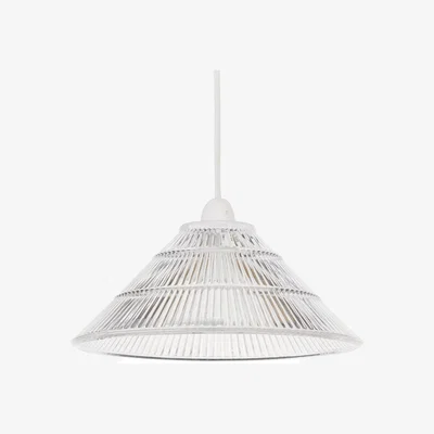 The Range Barnes Easy Fit Glass Pendant Shade - Clear Ribbed Glass