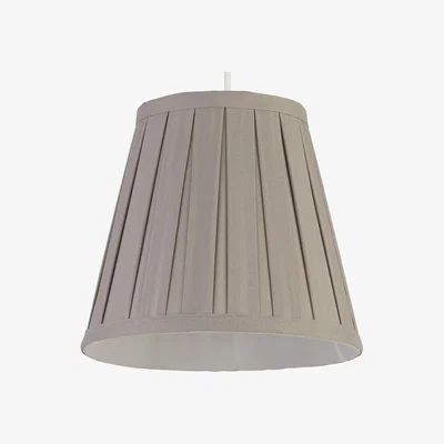 The Range Small Grey Pleated Faux Silk Shade  - Grey