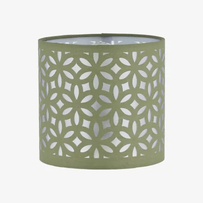 The Range Sage Green Laser Cut 15.5cm Table Lamp Shade - Sage Green