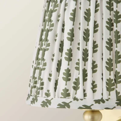 The Range Grange Extra Small Floral Pleated Lamp Shade - Green