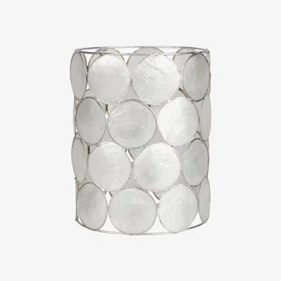 The Range Pearl White Capiz Pendant Shade - Pearl White