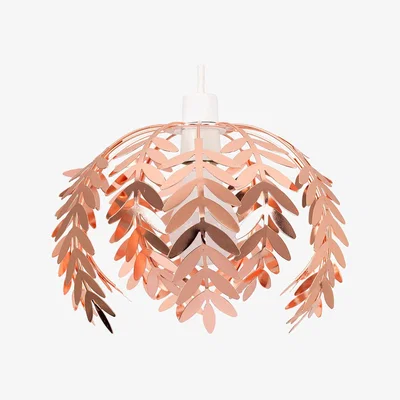 The Range Modern Fern Leaf Design Ceiling Pendant Light Shade - Copper