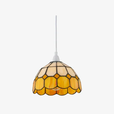 The Range Oxford Easy Fit Glass Pendant Shade - Tiffany Decorated Glass