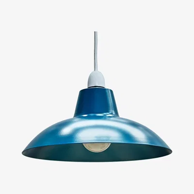 The Range Civic  French Blue Ceiling Pendant Shade - Blue