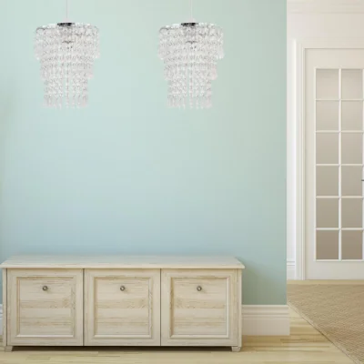 The Range Clear Jewel Tiered Light Shade - Clear